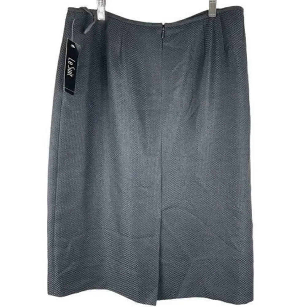 Le Suit Black Pencil Skirt Size 12